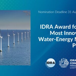 IDRA Award nomination period open for The Most Innovative Water-Energy Nexus Project