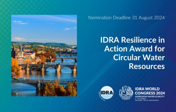 Nominate now for the IDRA Resilience in Action Award for Circular Water Resources